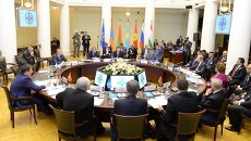 Заседание Совета Парламентской Ассамблеи ОДКБ. Архивное фото. Заседание Совета Парламентской Ассамблеи ОДКБ. Архивное фото.