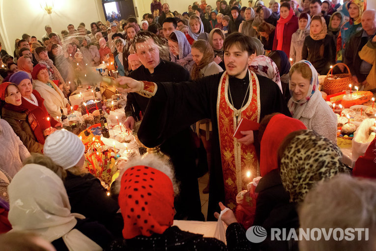 Празднование Пасхи в Томске Празднование Пасхи в Томске