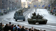 Репетиция военного парада в Москве. Архивное фото Репетиция военного парада в Москве. Архивное фото