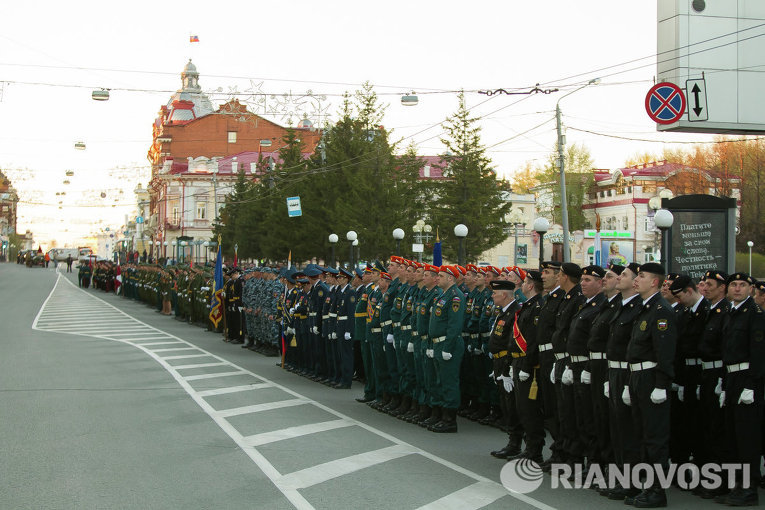 Репетиция Парада Победы в Томске Репетиция Парада Победы в Томске