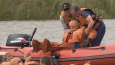 Учения по посадке спускаемого космического аппарата на воду под Ногинском Учения по посадке спускаемого космического аппарата на воду под Ногинском