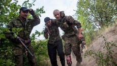 Бой за приграничное село в районе города Снежное в Донецкой области Бой за приграничное село в районе города Снежное в Донецкой области