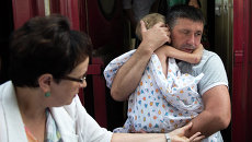 Девять тяжелобольных детей с востока Украины прибыли в Москву Девять тяжелобольных детей с востока Украины прибыли в Москву