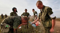 Состязания самоходных артиллерийских батарей Сухопутных войск РФ. Архивное фото Состязания самоходных артиллерийских батарей Сухопутных войск РФ. Архивное фото