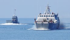 Десантный катер на воздушной каверне Денис Давыдов проходит испытания по высадке десанта Десантный катер на воздушной каверне Денис Давыдов проходит испытания по высадке десанта