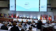 На сессии Парламентской ассамблеи Организации по безопасности и сотрудничеству в Европе (ОБСЕ). Архивное фото На сессии Парламентской ассамблеи Организации по безопасности и сотрудничеству в Европе (ОБСЕ). Архивное фото