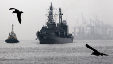 Эсминец Хамагири Морских сил самообороны Японии, прибывший в бухту Золотой Рог Эсминец Хамагири Морских сил самообороны Японии, прибывший в бухту Золотой Рог