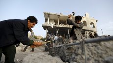 Последствия авиаударов коалиции арабских стран во главе с Саудовской Аравией в столице Йемена Сане Последствия авиаударов коалиции арабских стран во главе с Саудовской Аравией в столице Йемена Сане