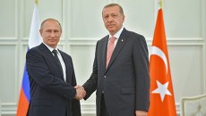 Президент РФ Владимир Путин и президент Турции Реджеп Тайип Эрдоган. Архивное фото Президент РФ Владимир Путин и президент Турции Реджеп Тайип Эрдоган. Архивное фото
