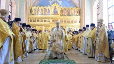 Освящение храма князя Владимира в Московском епархиальном доме Освящение храма князя Владимира в Московском епархиальном доме