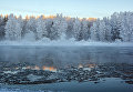 Река Шуя в морозный день Река Шуя в морозный день