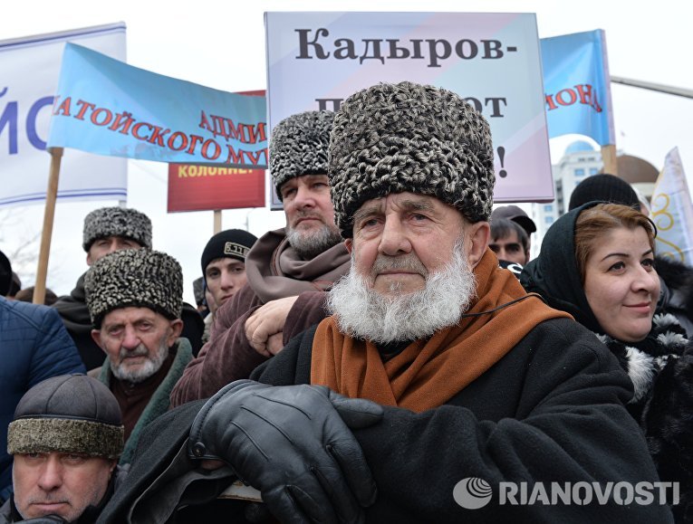 Митинг в поддержку Рамзана Кадырова в Грозном Митинг в поддержку Рамзана Кадырова в Грозном