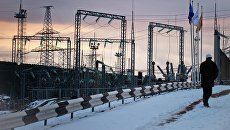 Площадка размещения мобильных газотурбинных электростанций (МГТЭС) Севастопольская в Крыму. Архивное фото Площадка размещения мобильных газотурбинных электростанций (МГТЭС) Севастопольская в Крыму. Архивное фото