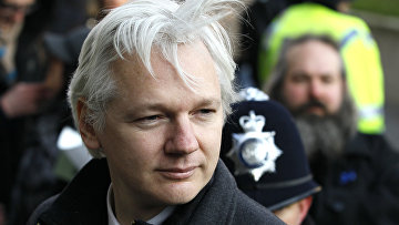 Julian Assange.  foto d'archivio