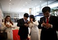 Подготовка к церемонии массовой свадьбы в Южной Корее Подготовка к церемонии массовой свадьбы в Южной Корее