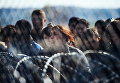 Беженцы на границе Греции и Македонии Беженцы на границе Греции и Македонии