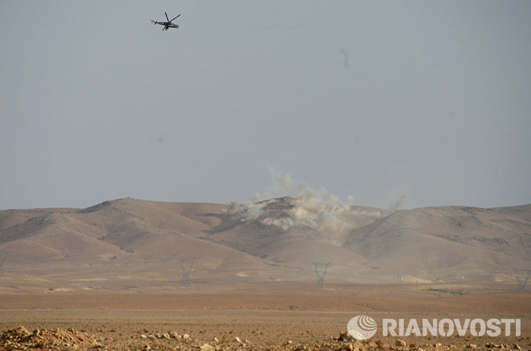 Боевые действия сирийской армии в окрестностях Пальмиры Боевые действия сирийской армии в окрестностях Пальмиры