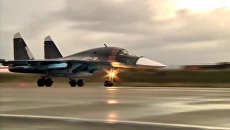 Вылет первой группы самолетов ВКС с авиабазы Хмеймим в пункты постоянного базирования на территории России Вылет первой группы самолетов ВКС с авиабазы Хмеймим в пункты постоянного базирования на территории России