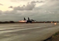 Вылет первой группы самолетов ВКС России с авиабазы Хмеймим в пункты постоянного базирования на территории России Вылет первой группы самолетов ВКС России с авиабазы Хмеймим в пункты постоянного базирования на территории России