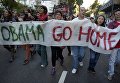 Протесты в Аргентине против визита Барака Обамы Протесты в Аргентине против визита Барака Обамы