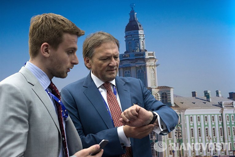 Уполномоченный при президенте РФ по защите прав предпринимателей Борис Титов на Петербургском международном экономическом форуме Уполномоченный при президенте РФ по защите прав предпринимателей Борис Титов на Петербургском международном экономическом форуме
