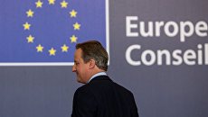 Премьер-министр Великобритании Дэвид Кэмерон во время саммита ЕС в Брюсселе. Архивное фото Премьер-министр Великобритании Дэвид Кэмерон во время саммита ЕС в Брюсселе. Архивное фото