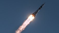 Пуск ракеты-носителя Союз-ФГ с транспортным пилотируемым кораблем с космодрома Байконур. Архивное фото Пуск ракеты-носителя Союз-ФГ с транспортным пилотируемым кораблем с космодрома Байконур. Архивное фото