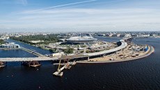 Строительство стадиона Зенит-Арена в Санкт-Петербурге. Архивное фото Строительство стадиона Зенит-Арена в Санкт-Петербурге. Архивное фото