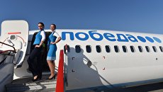 Самолет российской авиакомпании Победа. Архивное фото Самолет российской авиакомпании Победа. Архивное фото