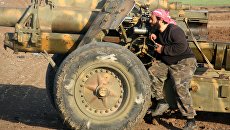 Боевик террористической группировки Джейш аль-Фатх. Архивное фото Боевик террористической группировки Джейш аль-Фатх. Архивное фото