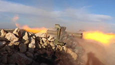 Сирийские солдаты обстреливали боевиков из комплексов Конкурс-М в Кобани Сирийские солдаты обстреливали боевиков из комплексов Конкурс-М в Кобани