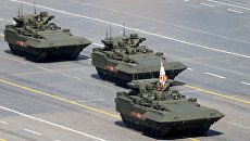 Боевая машина пехоты (БМП) на гусеничной платформе Армата. Архивное фото Боевая машина пехоты (БМП) на гусеничной платформе Армата. Архивное фото