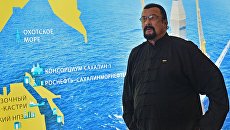 Американский актер Стивен Сигал. Архивное фото Американский актер Стивен Сигал. Архивное фото