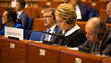 Валентина Матвиенко на конференции председателей парламента стран-членов Совета Европы Валентина Матвиенко на конференции председателей парламента стран-членов Совета Европы