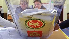 Подсчет голосов в единый день голосования. Архивное фото Подсчет голосов в единый день голосования. Архивное фото
