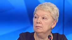 Министр образования и науки Российской Федерации Ольга Васильева на пресс-конференции в Международном мультимедийном пресс-центре МИА Россия сегодня Министр образования и науки Российской Федерации Ольга Васильева на пресс-конференции в Международном мультимедийном пресс-центре МИА Россия сегодня