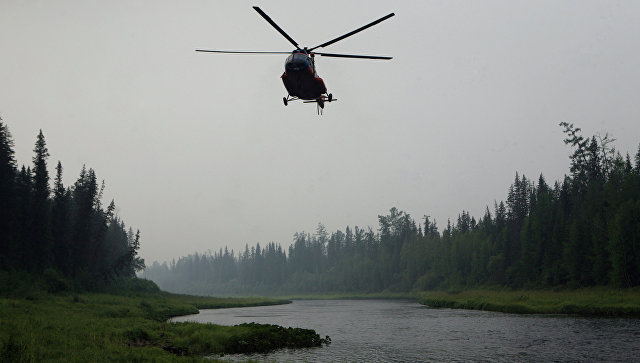 Вертолет забрал пострадавших с места падения Ми-8 на Ямале