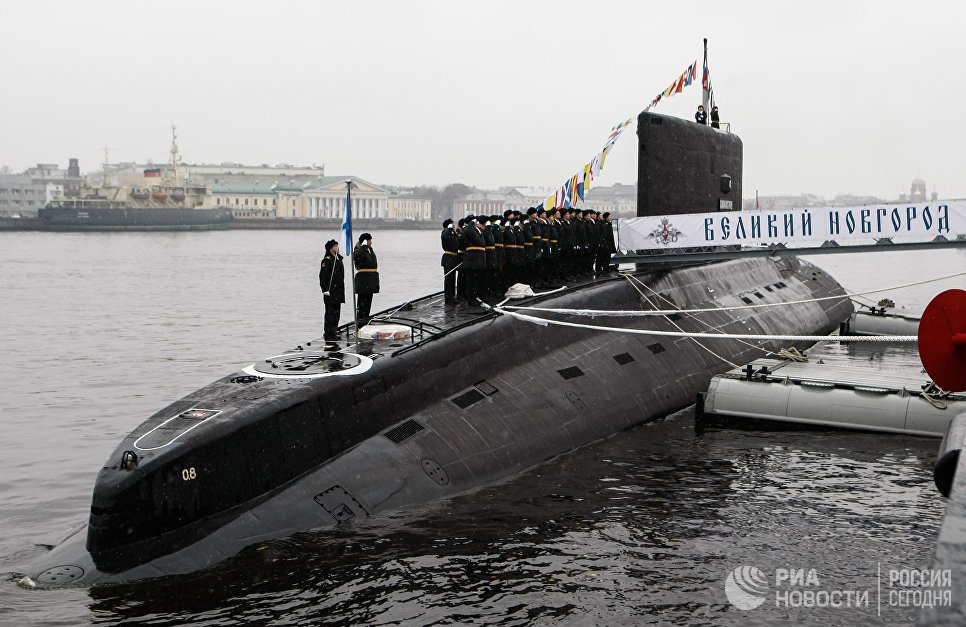 Передача ВМФ РФ дизель-электрической подводной лодки Великий Новгород Передача ВМФ РФ дизель-электрической подводной лодки Великий Новгород