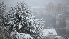 Снегопад в Симферополе Снегопад в Симферополе