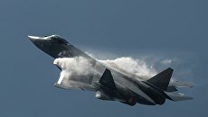 Самолет Су-57. Архивное фото Самолет Су-57. Архивное фото