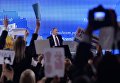Президент РФ Владимир Путин на двенадцатой большой ежегодной пресс-конференции в Центре международной торговли на Красной Пресне. 23 декабря 2016 Президент РФ Владимир Путин на двенадцатой большой ежегодной пресс-конференции в Центре международной торговли на Красной Пресне. 23 декабря 2016