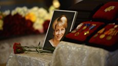 На церемонии прощания с директором Международной общественной организации Справедливая помощь Елизаветой Глинкой, погибшей при крушении самолета Ту-154 в Сочи 25 декабря 2016-го года, в Успенском соборе Новодевичьего монастыря. Архивное фото На церемонии прощания с директором Международной общественной организации Справедливая помощь Елизаветой Глинкой, погибшей при крушении самолета Ту-154 в Сочи 25 декабря 2016-го года, в Успенском соборе Новодевичьего монастыря. Архивное фото
