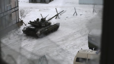 Танк ВСУ в Авдеевке, Украина. Архивное фото Танк ВСУ в Авдеевке, Украина. Архивное фото