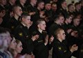 Зрители на выступлении нового состава ансамбля песни и пляски Российской армии имени А. В. Александрова в Центральном академическом театре Российской армии в Москве Зрители на выступлении нового состава ансамбля песни и пляски Российской армии имени А. В. Александрова в Центральном академическом театре Российской армии в Москве