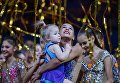 Спортсменка сборной России по художественной гимнастике Александра Солдатова на гала-концерте Гран-при Москвы по художественной гимнастике Спортсменка сборной России по художественной гимнастике Александра Солдатова на гала-концерте Гран-при Москвы по художественной гимнастике