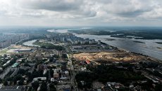 Строительная площадка стадиона Нижний Новгород, строящегося к чемпионату мира по футболу 2018 года в Нижнем Новгороде. Архивное фото Строительная площадка стадиона Нижний Новгород, строящегося к чемпионату мира по футболу 2018 года в Нижнем Новгороде. Архивное фото