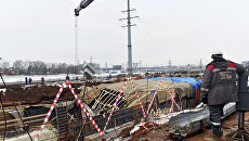 Место обрушения тоннеля на Калужском шоссе в Новой Москве Место обрушения тоннеля на Калужском шоссе в Новой Москве