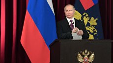 Президент РФ Владимир Путин выступает на расширенном заседании коллегии МВД России. 9 марта 2017 Президент РФ Владимир Путин выступает на расширенном заседании коллегии МВД России. 9 марта 2017
