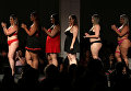 Модели размера плюс на показе в рамках Fashion Weekend Plus Size в Сан-Паулу, Бразилия Модели размера плюс на показе в рамках Fashion Weekend Plus Size в Сан-Паулу, Бразилия