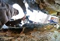 Вид из подземной комнаты, обнаруженной археологами у основания Китайгородской стены в Москве Вид из подземной комнаты, обнаруженной археологами у основания Китайгородской стены в Москве